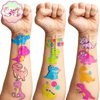 Generic Pink Dinosaur Temporary Tattoos Birthday Party Supplies Favors Decorations Super Cute 96PCS Fake Tattoos Stickers for Boys Girls School Classroom Rewards Gifts Ideal Halloween