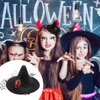 Beaupretty Witch Hat Hair Clip Witch Mini Top Hat Halloween Mesh Flower Witch Hat Fascinator Hat Halloween Costume Dress up Party Supplies, Black