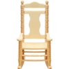jojofuny Wooden Dollhouse Rocking Chairs 1:12 Scale Christmas Model Chairs Miniature Wooden Rocking Chairs for Dollhouse Accessories Furniture Decoration