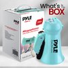 Pyle Portable Megaphone - Battery Operated Horn Loudspeaker with Siren, Built-in Dynamic Microphone and Speaker, Adjustable Volume Control, Talk, and Siren Switch (Turquoise)