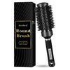Kertiberif Round Brush for Blow Out, Round Hair Brush for Blow Drying, Nano Ceramic & Ionic Tech Barrel Brush with Boar Bristles for Styling, Curling, Adding Volume (2.9 Inch, Barrel 1.7 Inch)