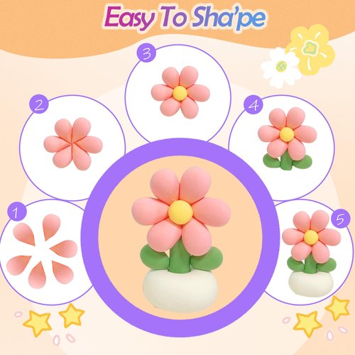 Air Dry Clay for Kids,Modeling Clay Kit 68 Colors with Sculpting Tools,Model Magic Clay, Arts and Crafts Gift for Birthdays & Holidays Boys Girls Ages 3-12