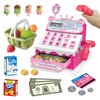 XINGYING Toy Cash Register for Kids, Pretend Play Cash Register Toy with Toy Money, Credit Card, Play Food, Kids Cash Register With Scanner, Real Calculator, Sound for Girls Boys Age 3, 4, 5, 6, 7, 8+