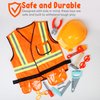 Cosmic Chameleon Kids Construction Toys- 13Pcs Pretend Play Toys Set with Kids Construction Hat, Vest & More- Kids Tool Set for Boys & Girls- Halloween Kids Construction Worker Costume, Birthday Gift