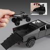 Toy Trucks 1/24 Diecast Cars Cybertruck Darkgray Metal Toy Cars Cybertruck Model Lovers Collection