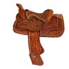 AJ Tack 2 Inch Decorative Western Saddle Brown