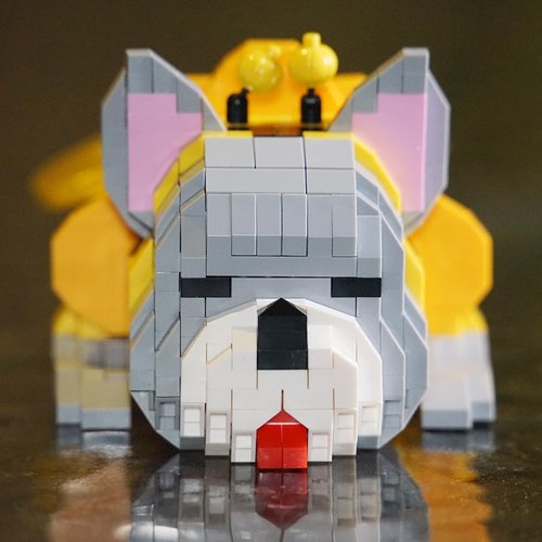 Myweyde Bulldog Building Blocks, Cute Animal Series Micro Mini Building Blocks Kit, Dog Micro Building Blocks, Mini Building Blocks Dog for Boys & Girls (Dog - 954Pcs)