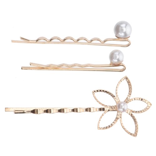 FRCOLOR 15pcs Hair Clips Pearl Hair Pin Bobby Pin Fashion Decorative Hair Barrette for Women Girls