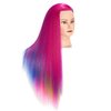 Training Head 26"-28" Mannequin Head Hair Styling Manikin Cosmetology Doll Head Synthetic Fiber Hair Hairdressing Training Model Free Clamp (1711W0320)