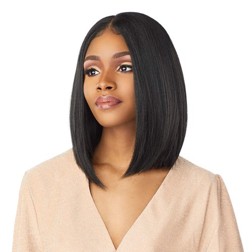 Sensationnel What lace 13x6 wigs - tyrina synthetic wig cloud 9 with preplucked hairline HD lace - Whatlace tyrina (1B OFFBLACK)