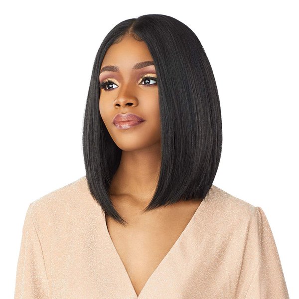 Sensationnel What lace 13x6 wigs - tyrina synthetic wig cloud 9 with preplucked hairline HD lace - Whatlace tyrina (1B OFFBLACK)