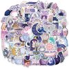 150PCS Midnight Magic Moon Stickers,Fantasy Aesthetic Stickers for Water Bottles,Waterproof Vinyl Stickers for Laptop,Computer,Phone,Scrapbooks,Guitar