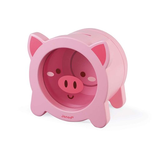 Janod Pink Magnetic Piggy Bank - 3 Years + - J04653