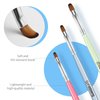 Gel Nail Brush, 8Pcs Acrylic Nail Sculpting Brush for Salon at Home DIY Manicure with Tips Builder Brush Pen and Structure Gel Brush