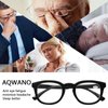 AQWANO Computer Reading Glasses Blue Light Blocking -4 Pack Round Frames Anti Blue Ray Reduce Eyestrain Readers Glasses Men/Women, 2.0
