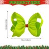 4Pcs Green Hair Bow Clips for Christmas Costume Decorations Women Girls Costume Accessories Dress up