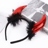 6 Pcs Halloween Devil Horns Headband Bow Tie Tail Red Devils Ears Hair Hoops Bands Bowtie Animal Cow Headpiece Hairband Women Christmas Holiday Festival Dress Up Cosplay Birthday Party Accessories
