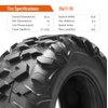 HALBERD 6PLY ATV Tires, 25x11-10 ATV Tires, All Terrain 25x11x10 Trail Sand ATV UTV Off-Road Tires | 17mm Tread Depth(Pack of 1, Tubeless)