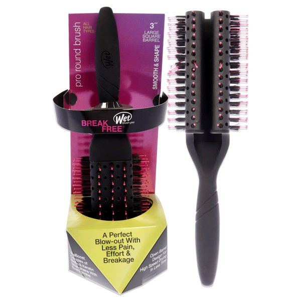 Wet Brush Pro Fast Dry Round Brush - Square Unisex Hair Brush 3 Inch