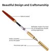 Cobee® Wooden Fountain Pens, Handcrafted Wood Fountain Pen Vintage Luxury Pen 0.5mm Fine Point Pen Business Pen Smooth Writing for Journaling Calligraphy Gift Supplies(A)