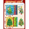 Lorvain 56 Sheets Christmas Party Games Stickers for Crafts, Christmas Make a Face Stickers Make Your Own Activities Sticker Christmas Trees Stickers for Christmas Holiday Party Favors
