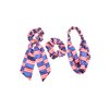Patriotic Turban Headband Hair Scrunchies American USA Flag Headwear Hair Bands Tie JHN62 (3 PCs-Set C)