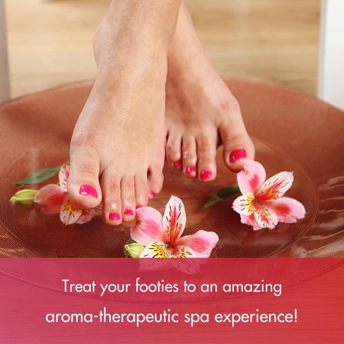 SPA REDI - Body and Foot Cream Mask, Sensual Rose, 16 Oz - Pedicure Massage for Tired Feet and Body, Hydrating, Fresh Skin - Infused with Hyaluronic Acid, Amino Acids, Panthenol, Comfrey Extract