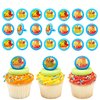 DecoPac Lion King Cupcake Rings, 24 Disney's The Lion King Cupcake Decorations Featuring Simba, Timon, Pumbaa, & Nala, For Birthday Parties & Celebrations, Food Safe Cake Toppers – 24 Pack