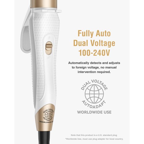 Europe Travel Curling Iron Mini: Dual Voltage Curling Iron for Traveling - Mini Travel Curling Iron 1 Inch