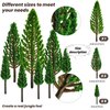 18 Pcs Forest Animals Figurines Woodland Animals Model Trees Kit Miniature Plastic Animals Realistic Wild Forest Animals for Cake Toppers Birthday Party Favor(Forest Animals)