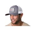 HAKA Chicago Flag Hat – Chicago Trucker Hat for Men & Women, Adjustable Baseball Cap, Mesh Snapback, Outdoor Golf Hat - Gray & White
