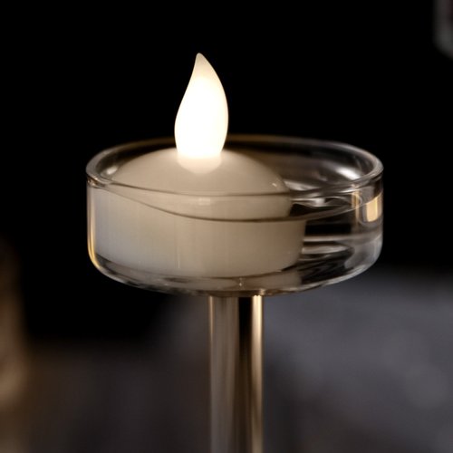 IMAGE Floating Candles, Flameless Floating LED Tea Lights 12 Pack Waterproof Tealight Candles for Wedding Party Spa Home Indoor Outdoor Decor-Warm White
