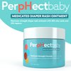 PerphectBaby Maximum Strength Medicated Diaper Rash Ointment with 40% Zinc Oxide. Rapid Relief Soothing and Prevention, Paraben & Dye Free. 8 Oz