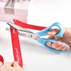 Zicolu 9" Pinking Shears for Fabric Cutting, Zig Zag Scissors, Scrapbook Scissors Decorative Edge for Adults, Great for Many Kinds of Sewing Fabrics Leather and Craft Paper, Professional Dressmaking