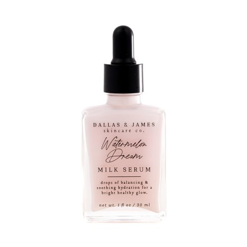 Dallas & James Skincare Co. Watermelon Dream Milk Serum with Cloudberry, Hydrating Serum/Soothing Serum - with Hyaluronic Acid, Aloe and Cucumber