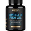 Omega 3 Fish Oil 2000mg, 800mg EPA and 600mg DHA - Enteric Coated and Burpless - Supports Joint, Brain, and Heart - Burpless, Non-GMO, 3rd Party Lab Tested and NSF Certified - 120 Softgels