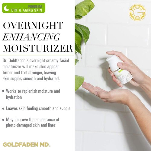 Dr. Goldfadens Wake Up Call Night Facial Moisturizer Night Cream for Dry & Aging Skin | w/Alpha Lipoic Acid, Avocado Oil Retinol, Co-enzyme Q10 1.7 fl. oz.