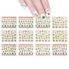 ALLYDREW 1200+ Festive Holiday Nail Stickers Christmas Nail Art Stickers (50 Sheets)