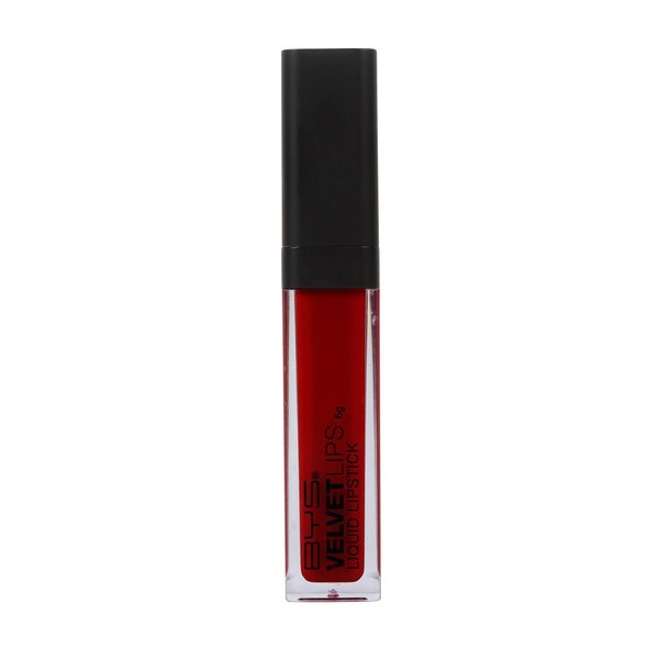 BYS Velvet Lips Liquid Lipstick Cherry Now Red