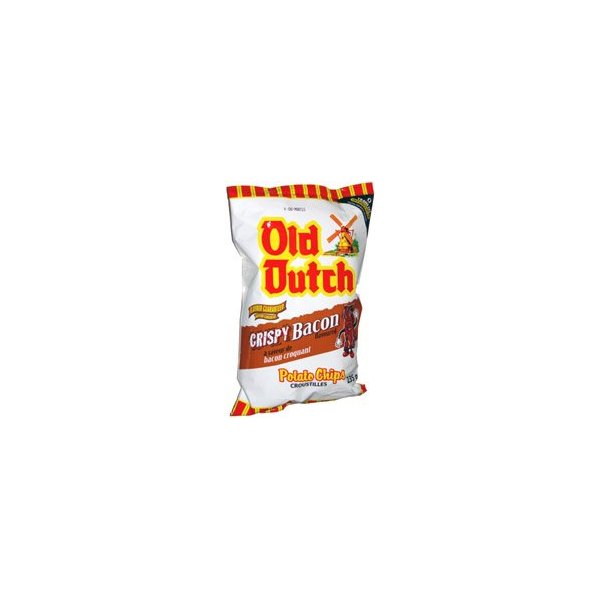 Old Dutch Crispy Bacon Flavoured Potato Chips 255g {Imported from Canada}