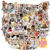 300 Pcs Funny Cat Stickers for Water Bottles| Kawaii Stickers Pack| Cute Cat Waterproof Stickers for Water Bottles Kindle Luggage Guitar Laptop| Vinyl Stickers for Kids Girls Teens Toddlers Adults