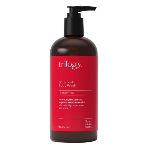 Trilogy Botanical Body Wash, For All Skin Types - Fresh, Hydrated & Impeccably Clean Skin with Rosehip, Kawakawa & Amla, 16.9 Fl Oz