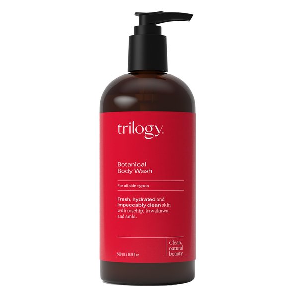 Trilogy Botanical Body Wash, For All Skin Types - Fresh, Hydrated & Impeccably Clean Skin with Rosehip, Kawakawa & Amla, 16.9 Fl Oz