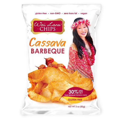 Barbeque Cassava Chips (12 Pack of 3 Ounce Individual Bags) - Gluten Free, Non-GMO, Vegan, Zero Trans Fats – Wai Lana