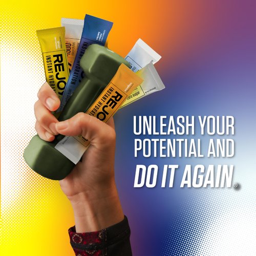 Rejoy – Electrolyte Powder Packets, 9 Sticks – Hydration Drink Mix Supplement – Sugar Free, Keto and Paleo Friendly, Vegan, Non-GMO, Easy Open Single-Serving Stick (Variety Pack)