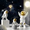 22 Pcs Space Cake Topper,Outer Space Cupcake Toppers Astronaut Figurine Decorations Birthday Space Themed Party Supplies Planet Rocket Pearl Balls and Star DIY Cake Toppers for Kids Party Baby Shower