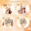 Orange Happy Birthday Balloons 18Pcs Birthday Latex Confetti Balloons Thanksgiving Birthday Party Balloons Decorations for Kids Boys Girls Women Men Halloween Fall Birthday Party Supplies