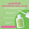 PaintLab Brush On Nail Glue for Press Ons - Professional Nail Glue for Acrylic Nails | Vegan & Cruelty Free | Easy Apply, Long Lasting & Fast Drying Press On Nail Glue for Nail Tips, Nail Bond, 0.21oz