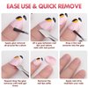 Press on Nail Glue Remover, Melous Nail Remover with Cuticle Pusher for Press on Nails Acrylic False Nails Fake Nails