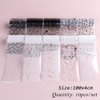 Lace Nail Art Foil Transfer Stickers Black White Flower Foil Transfers Decals Nail Supplies Starry Sky Lace Flowers Nail Foils Nail Art Adhesive Transfer Foils Sticker for Women Girls Manicure Tips